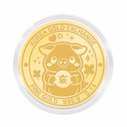 한국금거래소 돼지 순금 코인(메달) 0.1g